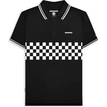 Lambretta Блуза с яка Lambretta Men's Tone Short Sleeve Polo Shirt - Black