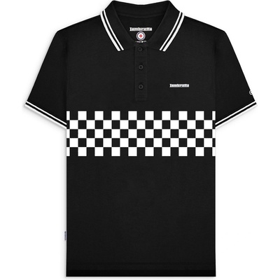 Lambretta Блуза с яка Lambretta Men's Tone Short Sleeve Polo Shirt - Black