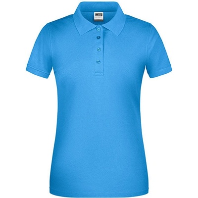 James&Nicholson Dámska polokošeľa JN873 Aqua