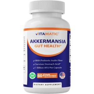 VITAMATIC Akkermansia 1 Billion Active Cells [60 капсули с удължено освобождаване]
