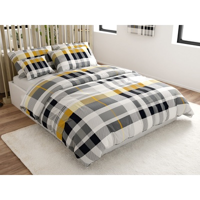Textilomanie obliečky z mikrovlákna GREY LINE sivé 70x90 140x200