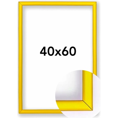 Fotorámeček BF Rozměr: 40 x 60 cm, Barva: Žlutá, Typ zasklení: Plexi