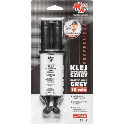 AMTRA MOJE AUTO Lepidlo na plasty - 10min 25 ml šedé