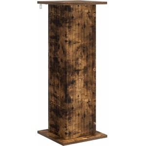 vidaXL Стойка за растения Опушен дъб 30, 5 x 30 x 80, 5 см (899772)