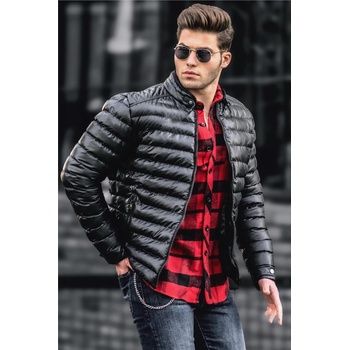 Madmext Мъжко кожено яке 9098 - Черно 287948 (287948_Черно)