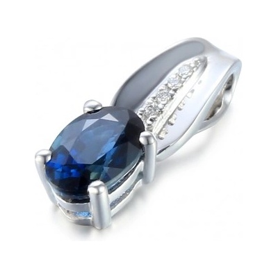 Gems přívěsek Florentina bílé zlato s brilianty a safírem 585 38 2 4566.1B00.0.00.HSI.602.25