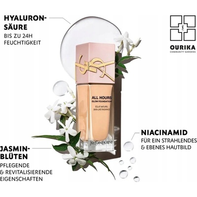 Yves Saint Laurent Tekutý make-up All Hours Foundation LN8 25 ml