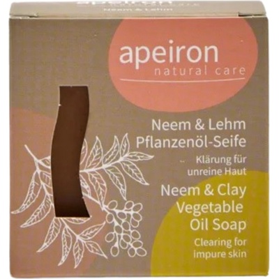 Apeiron mydlo z rastlinného oleja neem a hlina 100 g