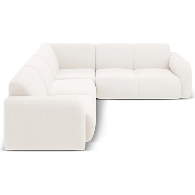 Micadoni Бял ъглов диван от букле (променлив/L форма) Molino - Micadoni Home (MIC_COR_101_F1_MOLINO1)