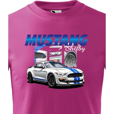 Dětské tričko Ford Mustang Shelby Purpurová Velikost Canvas Bezvatriko.cz 2325