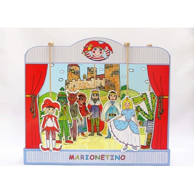 Marionetino Bábkové divadlo univerzálna sada bábok a kulís