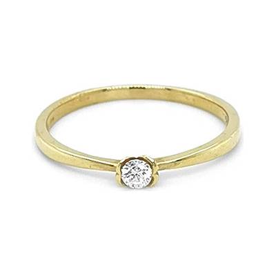 Beny Jewellery zlatý zásnubní s Diamantem 2010989