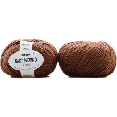 Drops Baby Merino 52 čokoládová