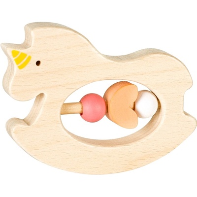 Lule Toys Дървена бебешка дрънкалка Lule - Еднорог (8910-U)
