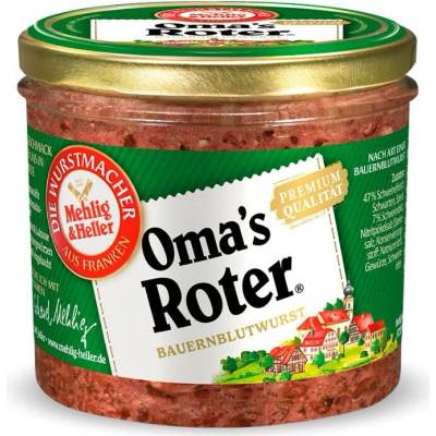 Mehlig & Heller Oma's Roter krvavá masová pomazánka ve skle 250 g