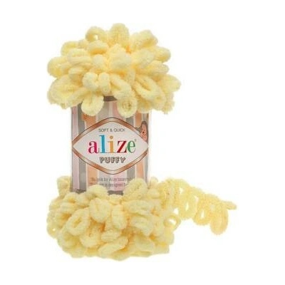 Příze Alize Puffy 13 - žlutá