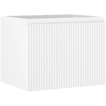 Mexen Rivel шкаф за баня под мивка 60 см, 1 чекмедже, оребрен, бял мат - 91A20-06047-1-BF01 (91A20-06047-1-BF01)