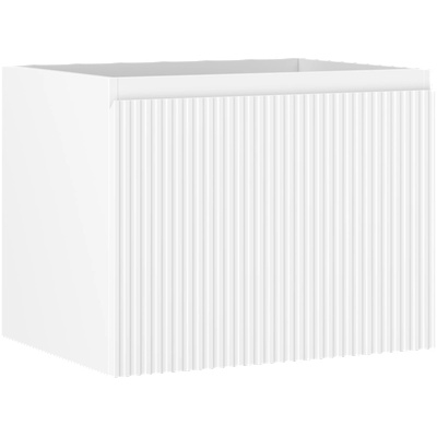 Mexen Rivel шкаф за баня под мивка 60 см, 1 чекмедже, оребрен, бял мат - 91A20-06047-1-BF01 (91A20-06047-1-BF01)