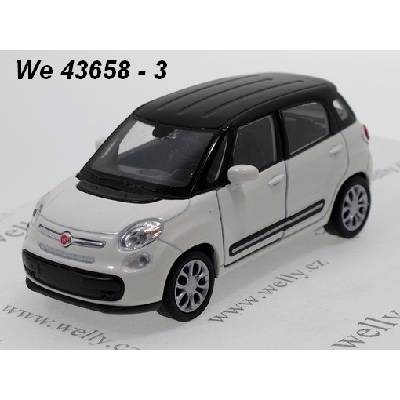 Welly Fiat 500L 2013 white code 43658 modely aut 1:34