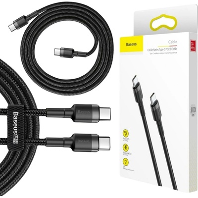 Baseus CATKLF-GG1 USB-C / USB-C 60W QC 3.0, 1m, čierno/červený
