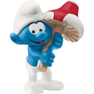Schleich Фигурка Schleich THE SMURFS Смърф с гъбка-талисман (20819-11732)