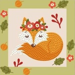Comandante Diamond embroidery Diamond Dotz Quick Dotz Diamond Mosaic Forest Fox 13x13cm DTZ5014