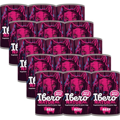 Ibero Natural Dog JUNIOR beef 15 x 400 g