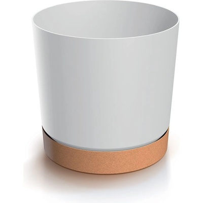 Prosperplast Květináč Tubo PM 23,9 cm bílá/béžový