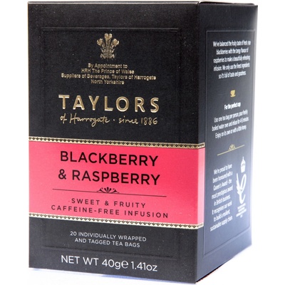 Taylors Blackberry & Raspberry Tea Ovocný čaj s ostružinou a malinou 40 g