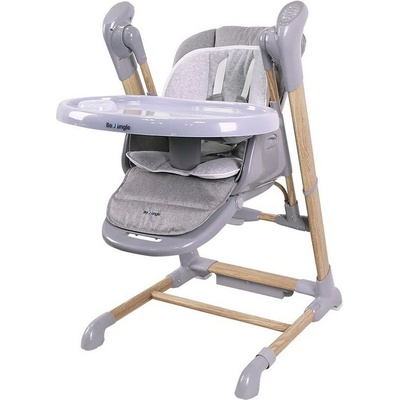 Bo Jungle B-HIGH CHAIR sivá