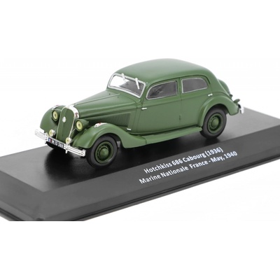 DeAgostini Hotchkiss 686 Cabourg 1936 Marine Nationale France 1940 časopis Vojenské automobily s modelem 3 1:43