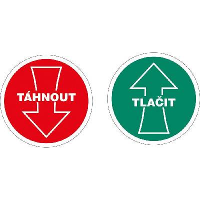 Walteco Táhnout x tlačit (oboustranná), 90x90mm, samolepka , 20096