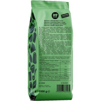 AG FOODS AG PRO Red tea s příchutí lesní ovoce 1000 g