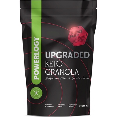 Powerlogy Upgraded Granola granola bez lepku Coconut-Strawberry 350 g