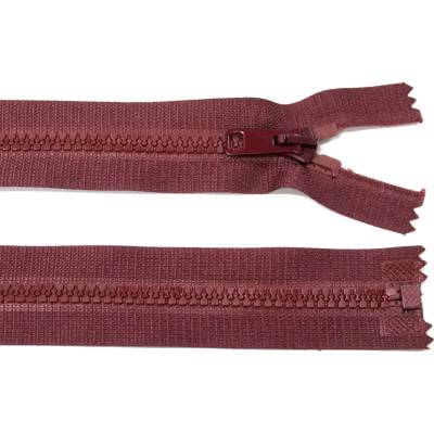 Kostěný zip no.5 rozepínací 30cm bundový color: 578 vínová