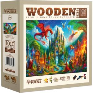 Wooden City Дървен пъзел Wooden City, 1010 части - Приказен замък (NB 0811-XL)