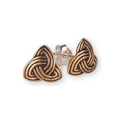 Imago bronzové náušnice splétaná Triquetra FC25022X