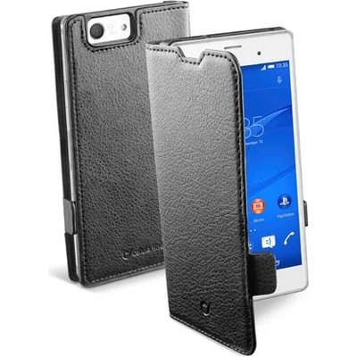 Sony Xperia Z3 compact Book Essential Кожен Калъф + Протектор
