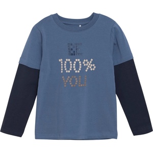Minymo Детска блуза с дълъг ръкав Minymo Kid's T-Shirt L/S No. 134003 Longsleeve - China Blue - размер 92 (EU) (704-5698-0112)