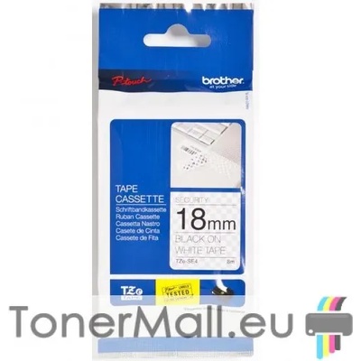 Brother Tape Black on White Brother TZ-SE4