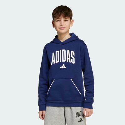 adidas detská mikina s kapucňou tmavomodrá