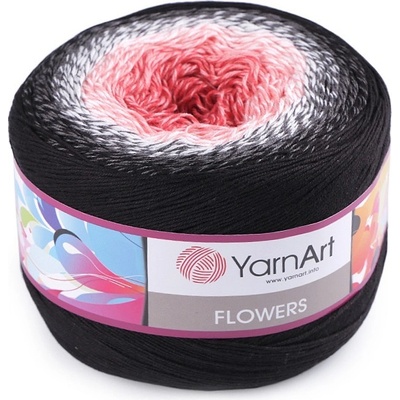 Pletací příze Flowers 250 g, střední, 6 (260) růžová