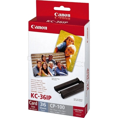 Canon Хартия Canon Color Ink/Paper set KC-36IP (Credit card size), 54x86 mm, 36 листа (7739A001AH)