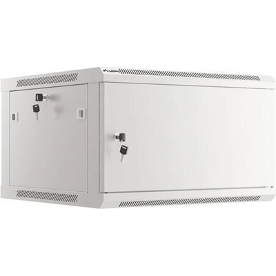 Lanberg Комуникационен шкаф, Lanberg rack cabinet 19" wall-mount 6U/600x600 for self-assembly with metal door grey (flat pack) (WF01-6606-00S)