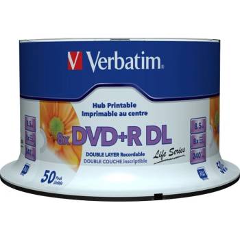 Verbatim DVD+R Verbatim 8.5GB 50pcs 8x широк етикет за принтиране (97693)