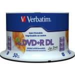 Verbatim DVD+R Verbatim 8.5GB 50pcs 8x широк етикет за принтиране (97693)