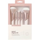 EcoTools Luxe Collection štetec na blending 1 ks + skosený štetec na očnú linku na obočie 1 ks + štetec na aplikáciu korektora 1 ks + štetec na make-up a púder 1 ks + veľký štetec na púder