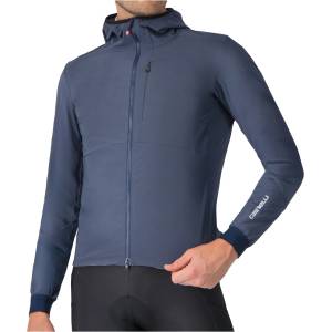 Castelli Мъжко ветрозащитно яке за колоездене Castelli Fly Unlimited Jacket Cycling jacket - Dark Steel Blue - размер XXL (051-1309-0116)