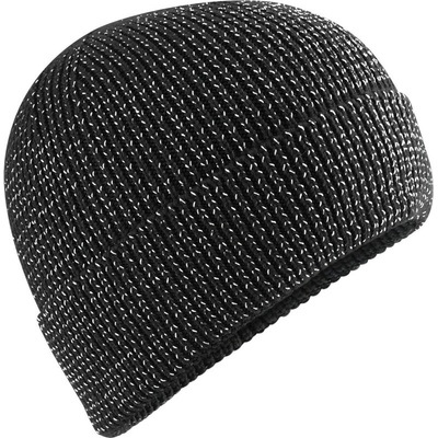 Beechfield čepice Streetlite Reflective B 325R pletená black Černá