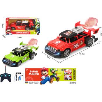 Image 1 of Armtoys ДЕТСКА КОЛА С ПУШЕК РАДИОКОНТРОЛ С АКУМУЛАТОРНА БАТЕРИЯ 2 ЦВЯТА МАРИО